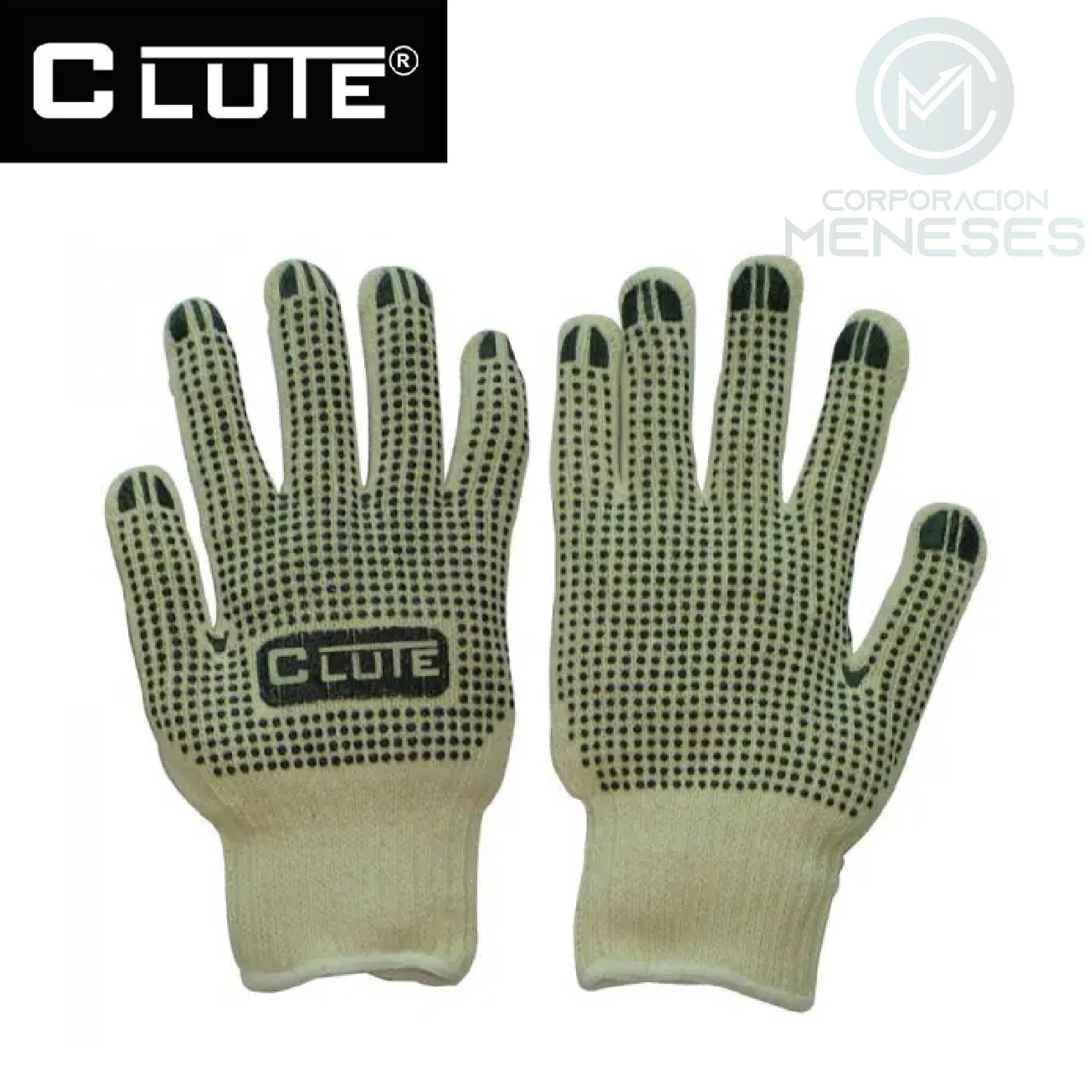 Sugerencia: GUANTE DE HILO C/PUNTOS DE PVC EN PALMA Y DORSO CLUTE USAFETY