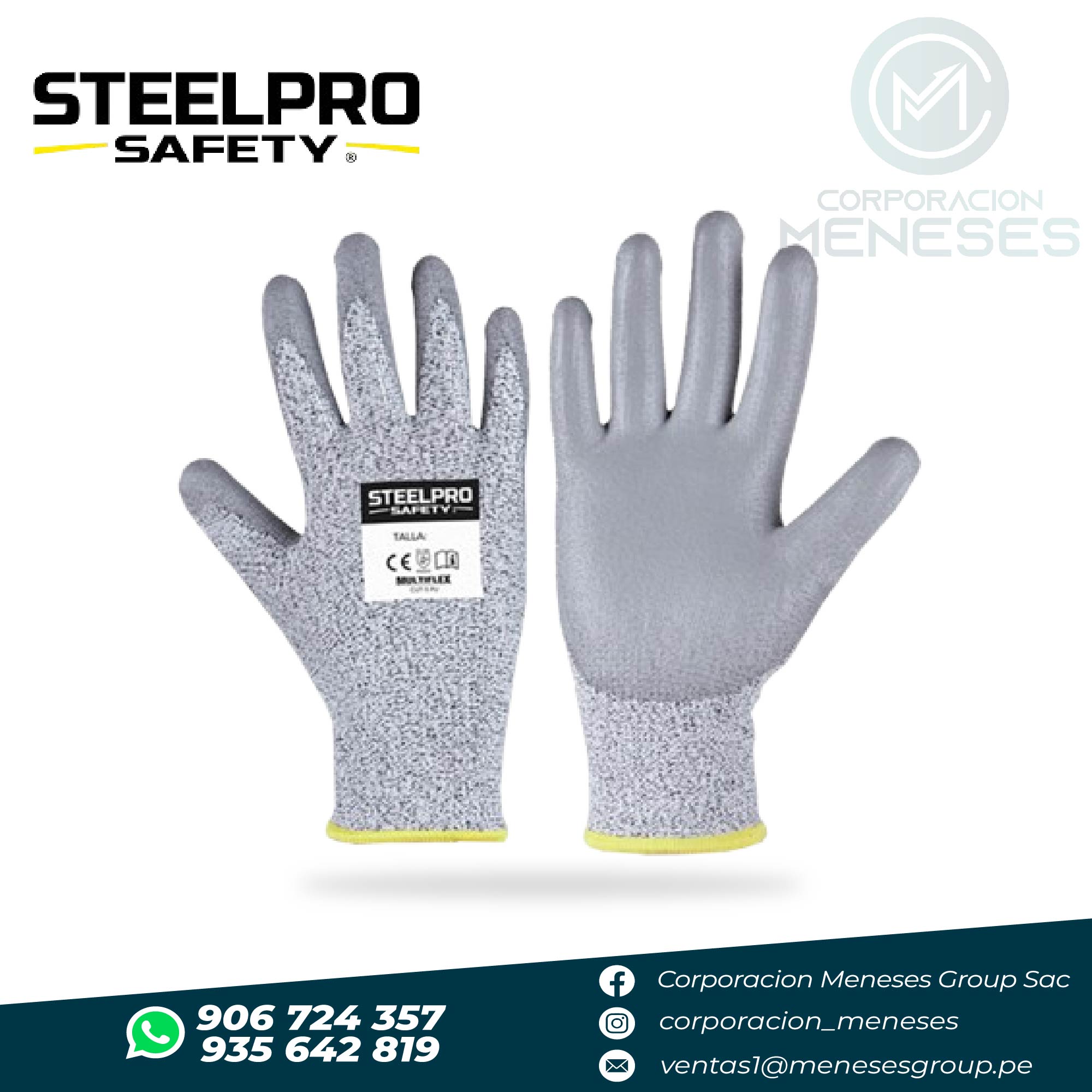 Guante Anticorte CUT 5 PU MULTIFLEX | STEELPRO