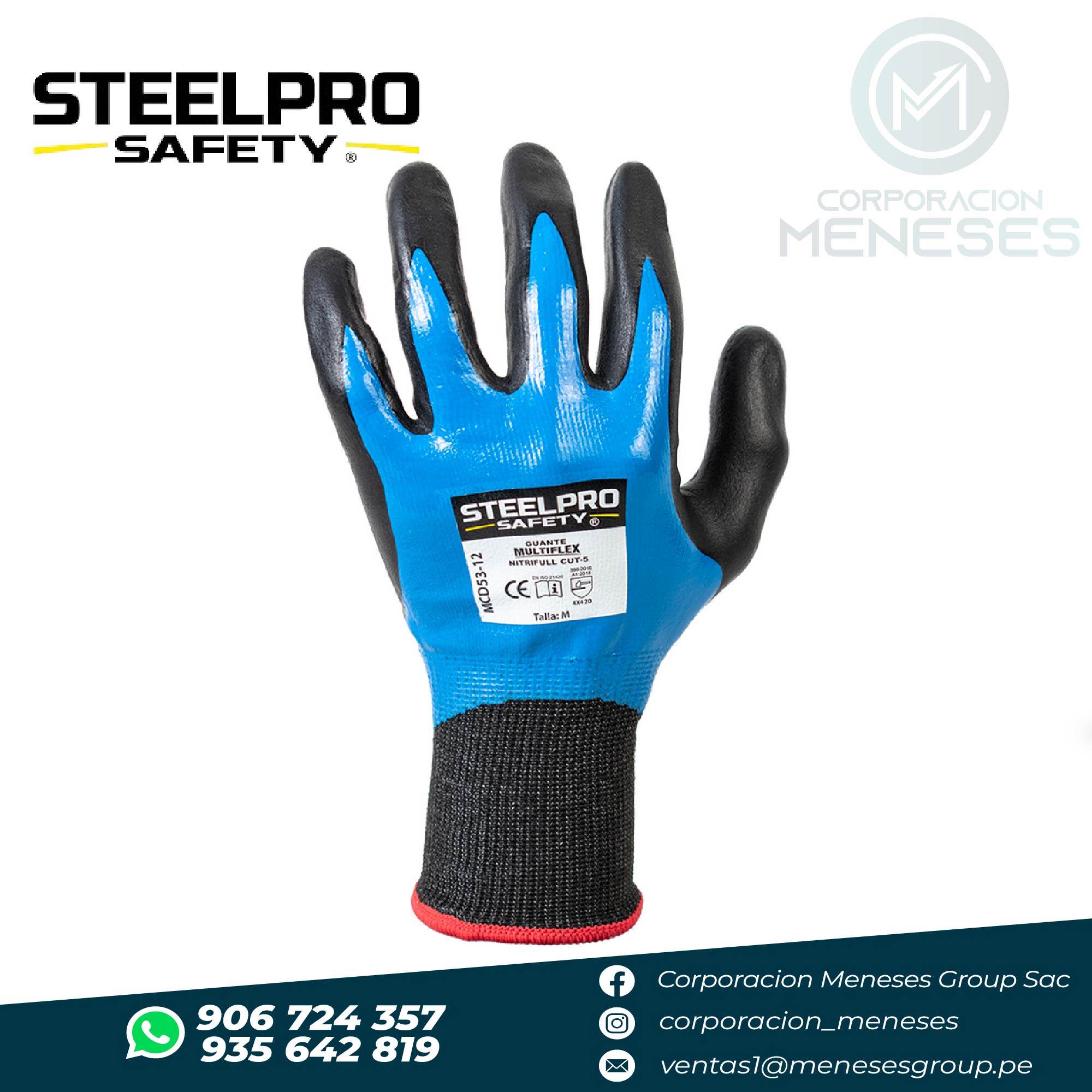 Guante Multiflex Nitrifull Cut-5 MCD53-12 | STEELPRO