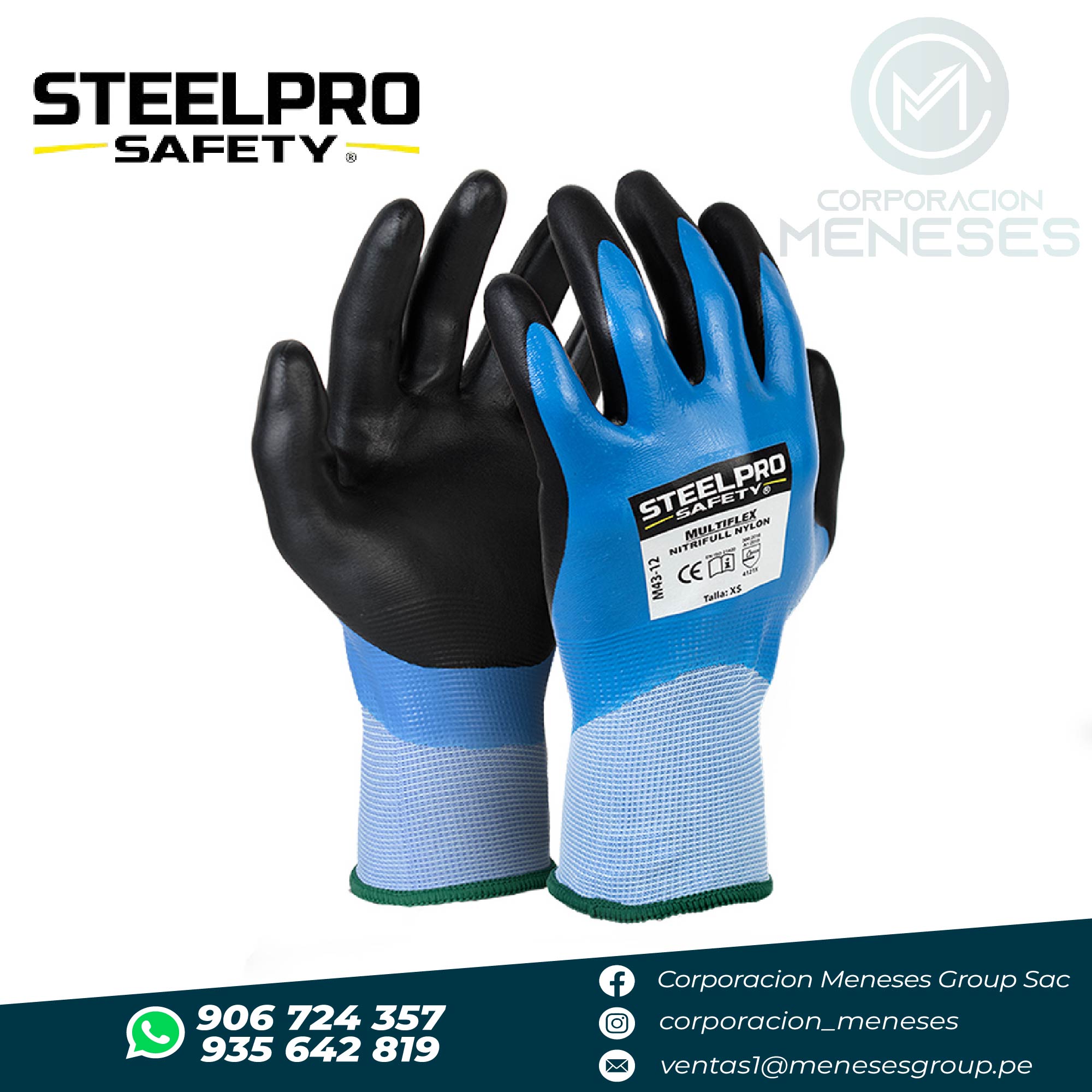 Guante Multiflex Nitrifull Nylon M43-12 | STEELPRO