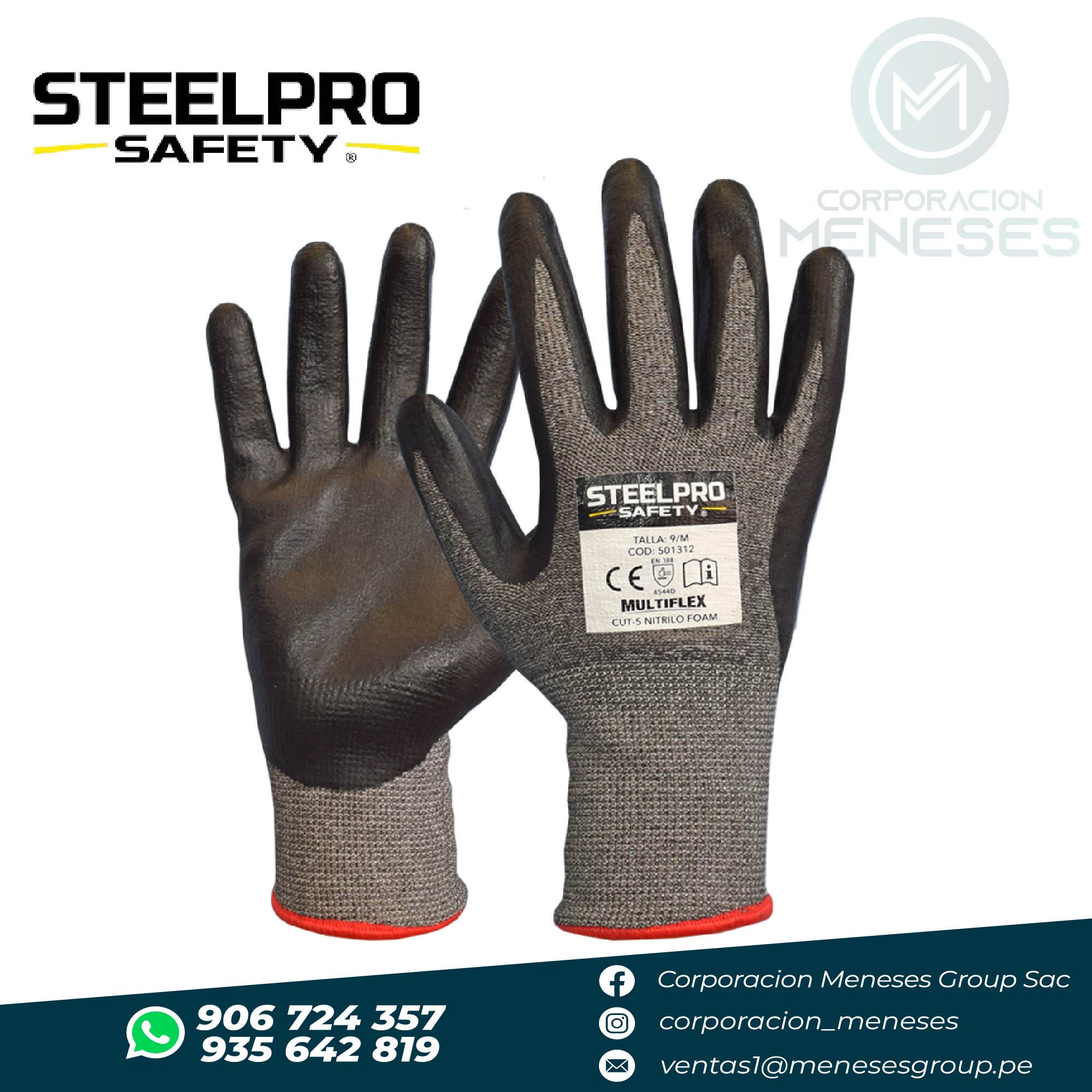 Sugerencia: Guante Multiflex Cut-5 Nitrilo Foam Anticorte Nivel D | STEELPRO