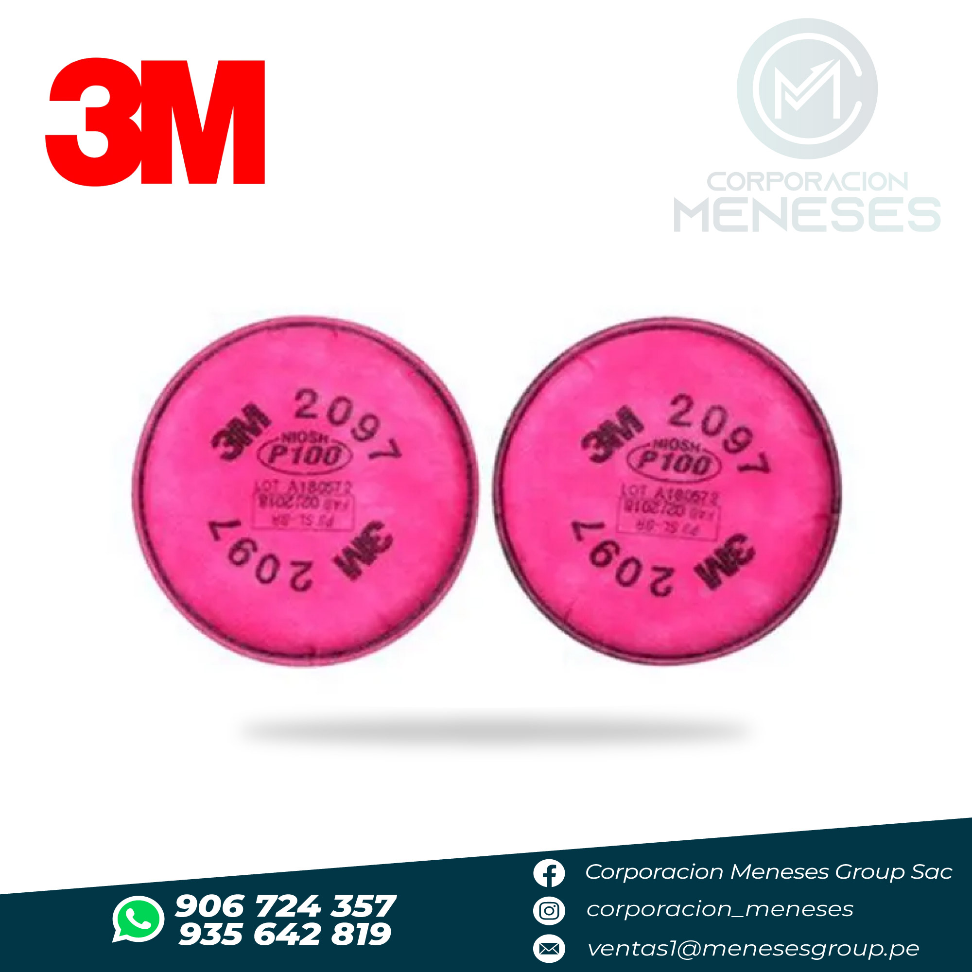 Filtro 2097 P100 para particulas | 3M