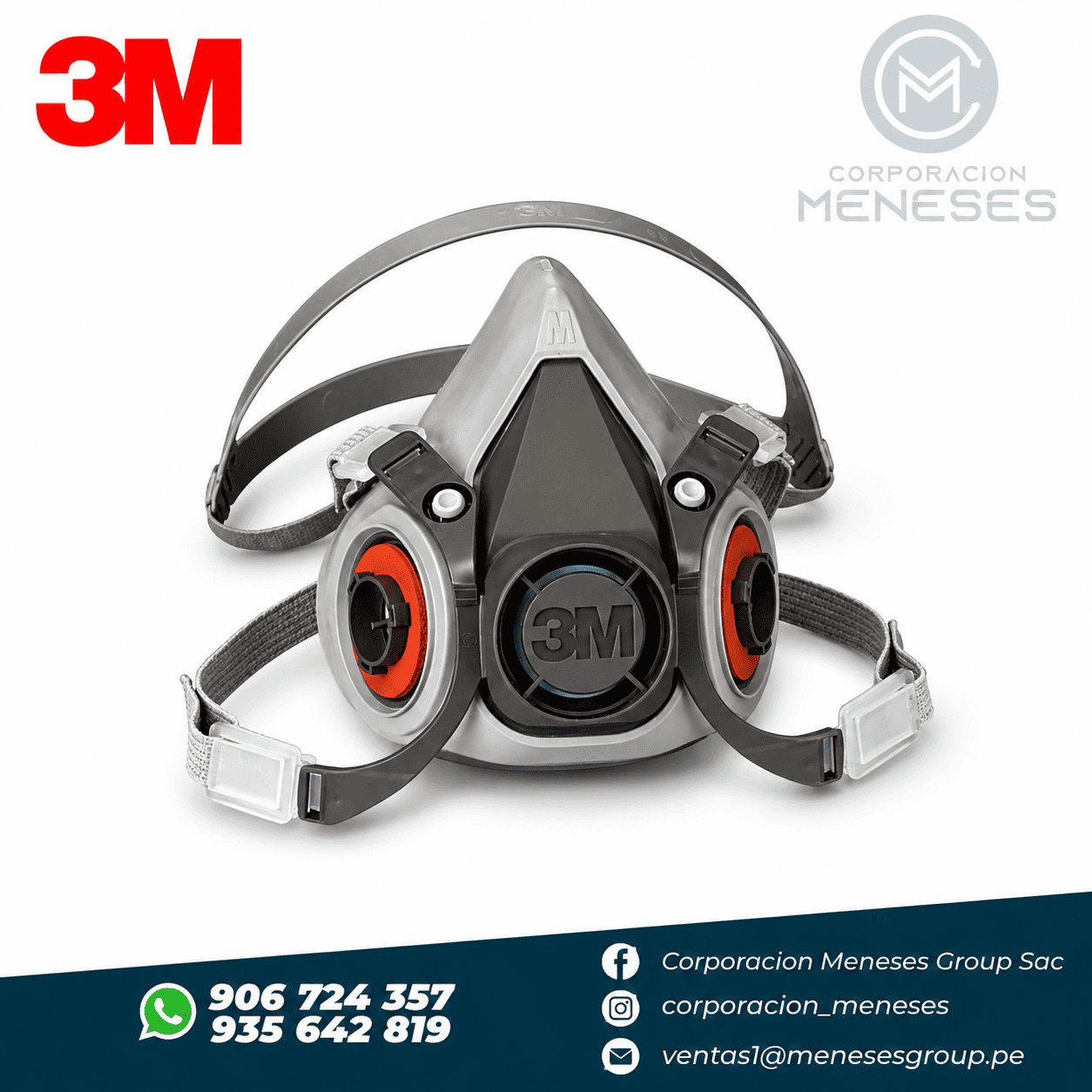 Respirador Media Cara 6200 | 3M